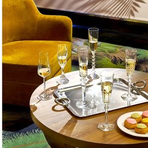 New Baccarat Chateau Champagne Flute 2 Piece Set
